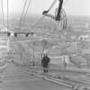 Title: "Strand Shoe in Motion"
Location: Brooklyn side cat walk
Circa: April 1963
Workman: Mike Randazzo