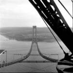 Title: Brooklyn to Staten Island
Location: From the top of the Brooklyn tower
Circa: 1960's